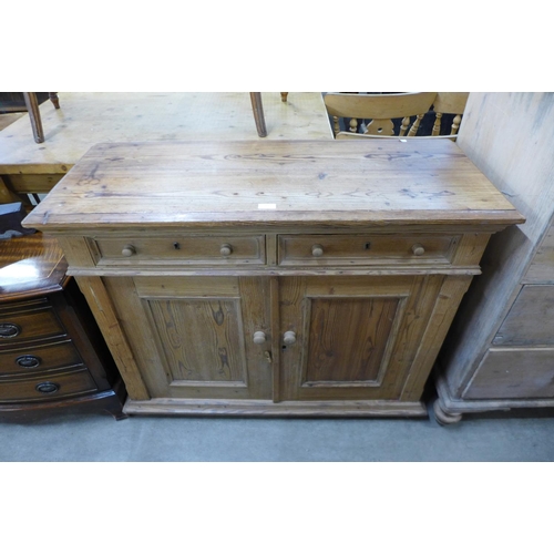 245 - A Victorian pitch pine dresser