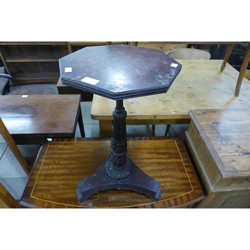 247 - A William IV mahogany octagonal lamp table