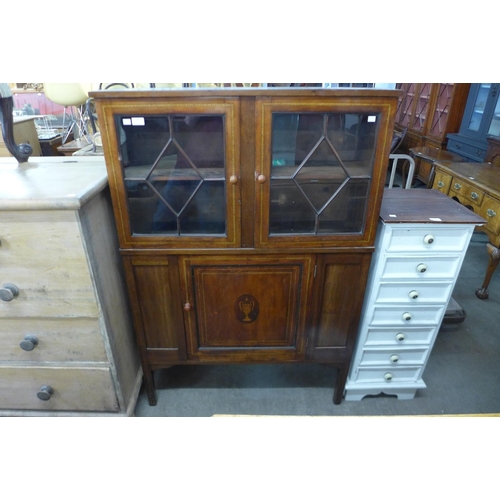 249 - An Edward VII inlaid mahogany side cabinet