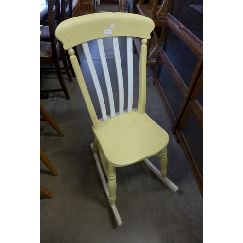 278 - A painted rocking chair