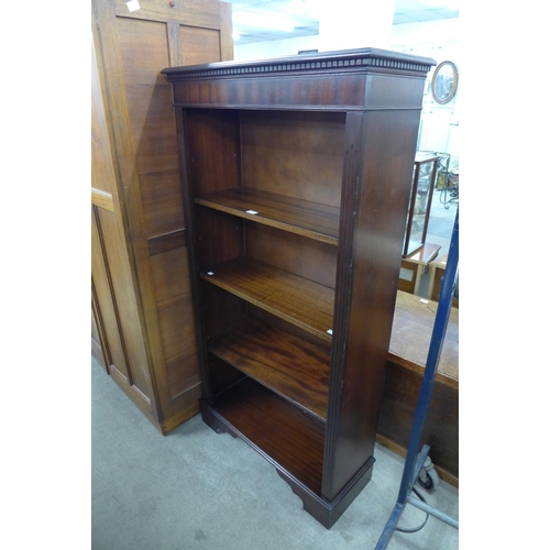 299 - A mahogany open bookcase