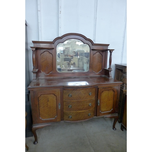 305 - An Edward VII mahogany mirrorback sideboard