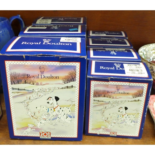 666 - A collection of ten Royal Doulton 101 Dalmations figures