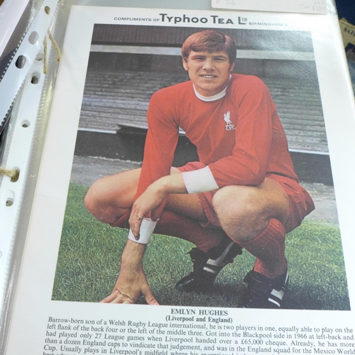 700 - A collection of Ty-phoo Tea collection cards, Football Stars, 1973