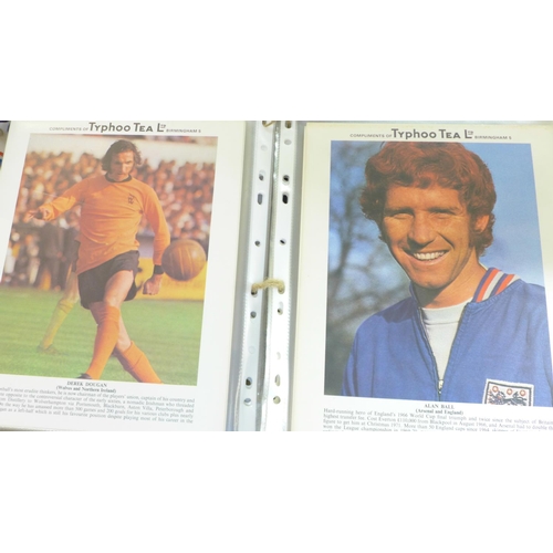 700 - A collection of Ty-phoo Tea collection cards, Football Stars, 1973