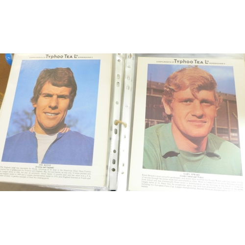 700 - A collection of Ty-phoo Tea collection cards, Football Stars, 1973