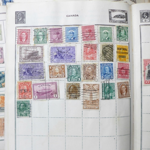 711 - Eight albums of stamps and a box of loose stamps