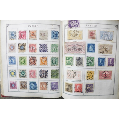 711 - Eight albums of stamps and a box of loose stamps