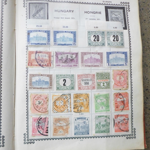 711 - Eight albums of stamps and a box of loose stamps