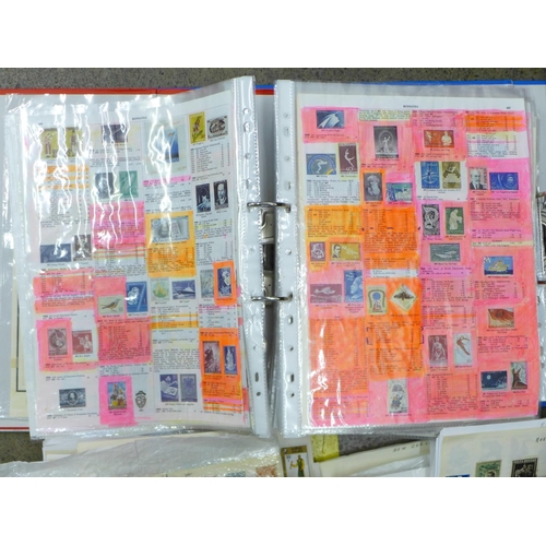 730 - Stamps;- single country collections in a large box