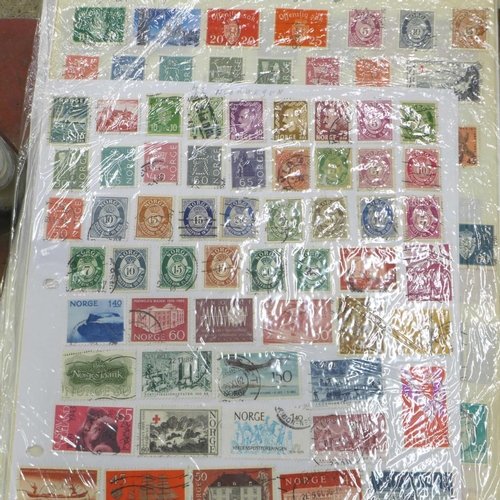 730 - Stamps;- single country collections in a large box