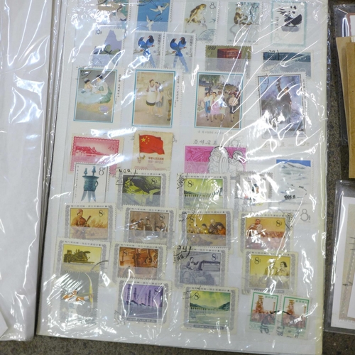 737 - Stamps:- Chinese stamps, First Day Covers, postal history, year packs, etc.