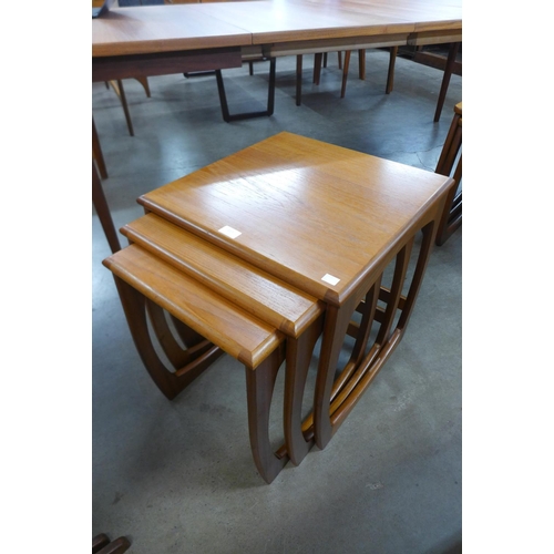 117 - A teak nest of tables