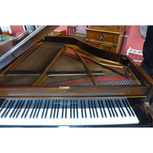 83 - A Victorian John Broadwood & Sons of London rosewood Baby Grand piano, 102cms h, 147cms w, 166cms l