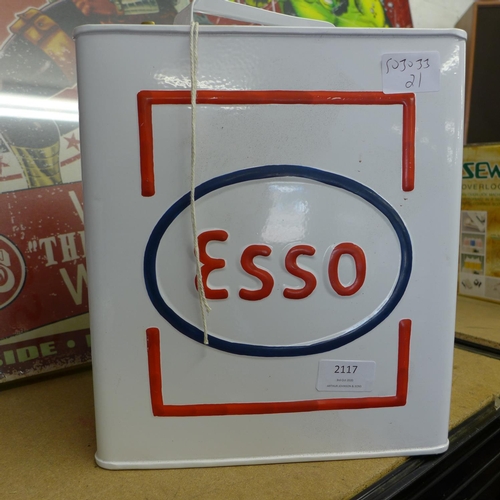 2117 - Repro Esso petrol can  * This lot is subject to VAT