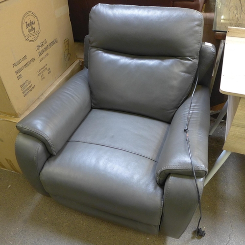 1994 - A leather recliner with power headrest (319231) RRP £491.66 + VAT   *This lot is subject to VAT