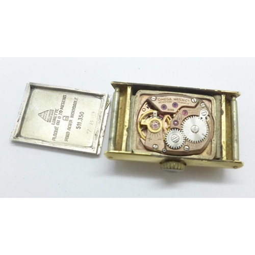 1013 - A lady's Omega De Ville wristwatch head