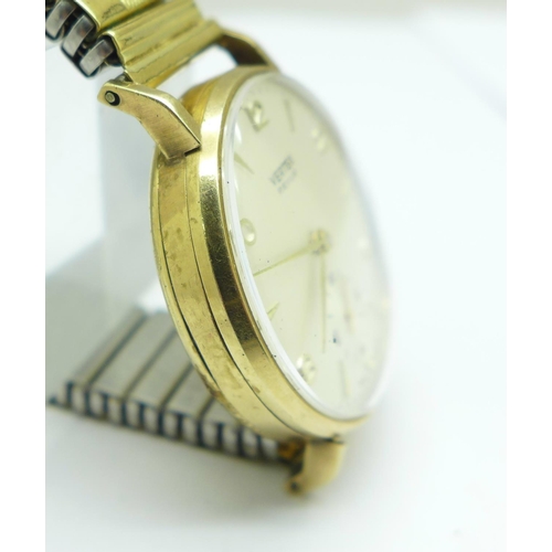 1031 - A Vertex Revue 9ct gold cased wristwatch