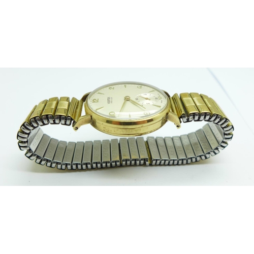 1031 - A Vertex Revue 9ct gold cased wristwatch