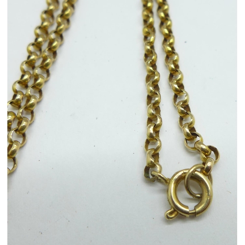 1070 - A 9ct gold necklace, 4.6g