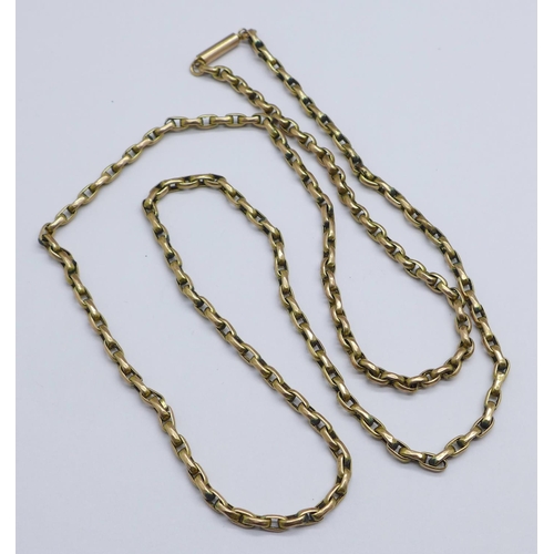 1097 - A 9ct gold chain, 7.3g, 53cm