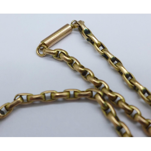 1097 - A 9ct gold chain, 7.3g, 53cm