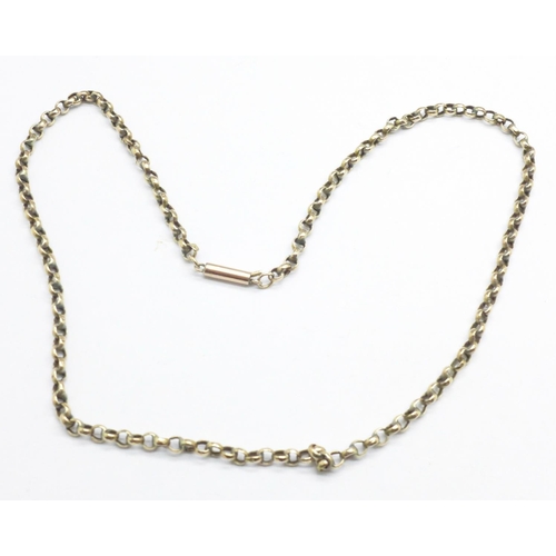 1141 - A 9ct gold necklace, 40cm, 3.8g