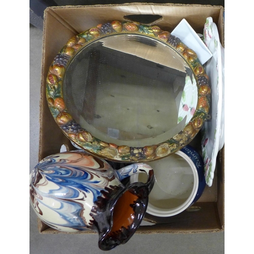 1205 - A collection of mixed china including Royal Worcester and a Rumtopf jar **PLEASE NOTE THIS LOT IS NO... 