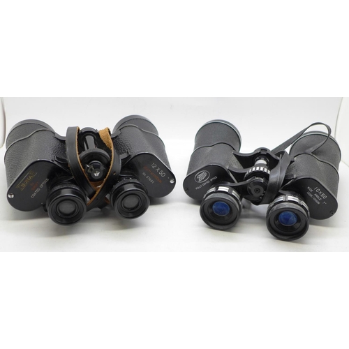 622 - Two pairs of binoculars, Swift 12x50 and Boots 10x50