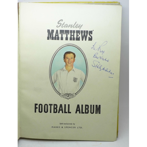 632 - A Christmas 1949 Stanley Matthews' football album, signed 