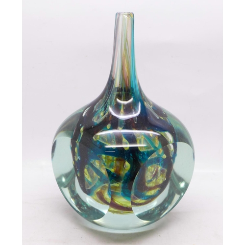 642 - A M'dina glass paperweight, 18cm, signed to the base