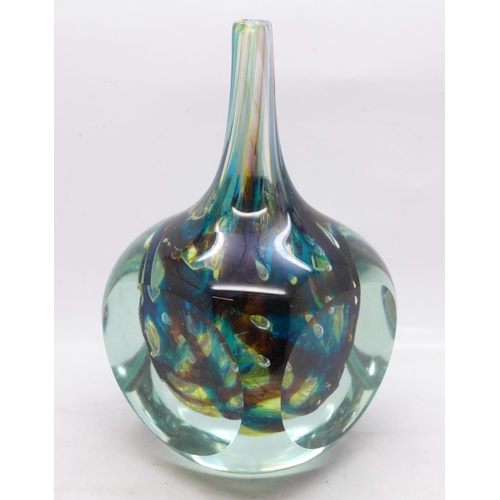 642 - A M'dina glass paperweight, 18cm, signed to the base