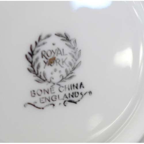 661 - A Royal York bone china tea set, six setting