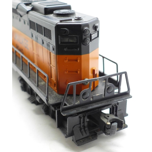 664 - A Lionel Milwaukee Road 0 gauge locomotive, number 8855