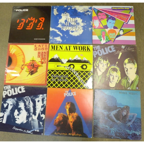 666 - 1980's LP records, including Police and Roxy Music