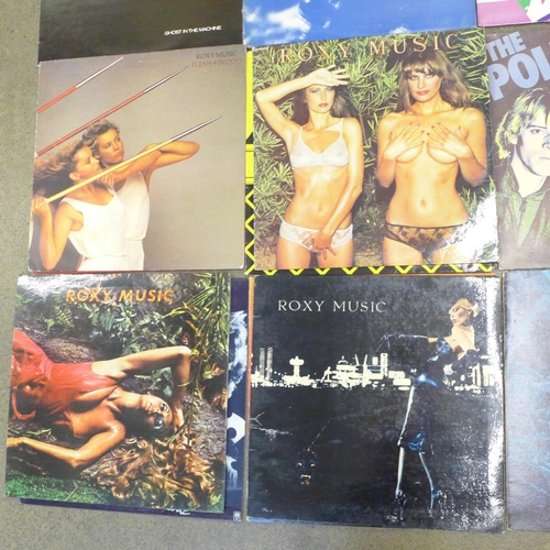 666 - 1980's LP records, including Police and Roxy Music