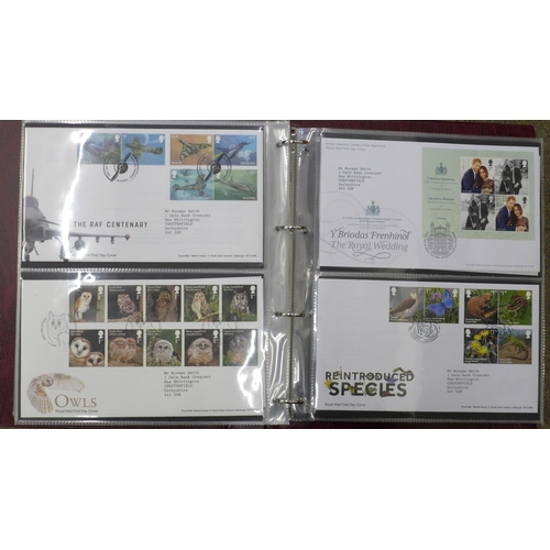 739 - Stamps:- GB First Day Covers for the period of June 2015 to September 2019, including mini-sheets, 7... 