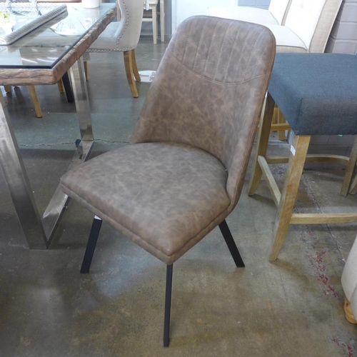 1335 - A set of four dark brown Jaden dining chairs