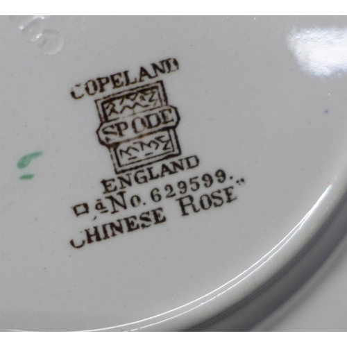 744 - Copeland Spode Chinese Rose china, six setting, 10½