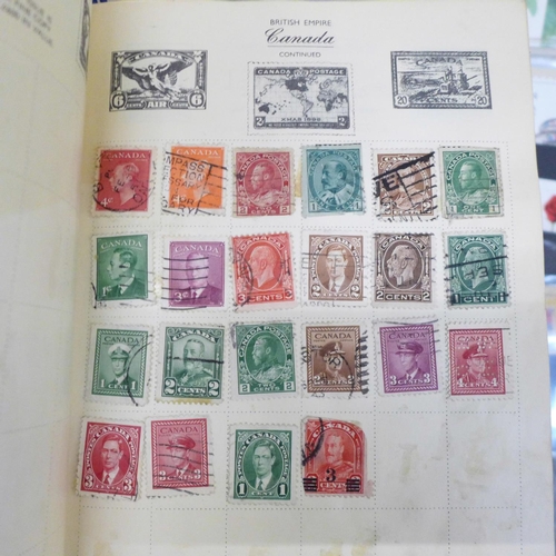 751 - Stamps:- box of stamps in albums, on cover, etc.