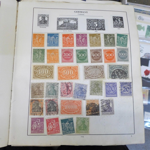 751 - Stamps:- box of stamps in albums, on cover, etc.