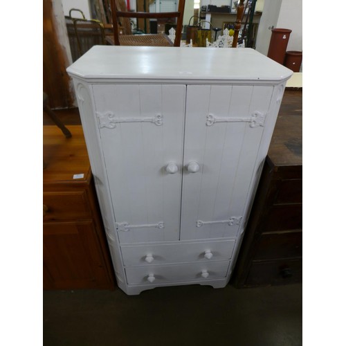 270 - A painted oak tallboy