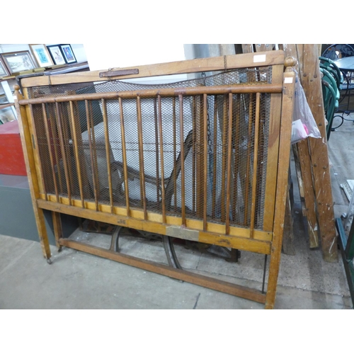 312 - A Victorian folding cot