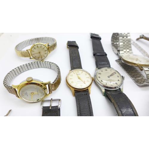 909 - Lady's and gentleman's mechanical wristwatches, some a/f