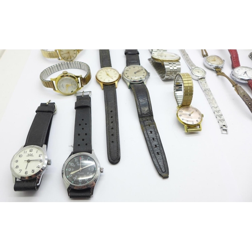 909 - Lady's and gentleman's mechanical wristwatches, some a/f