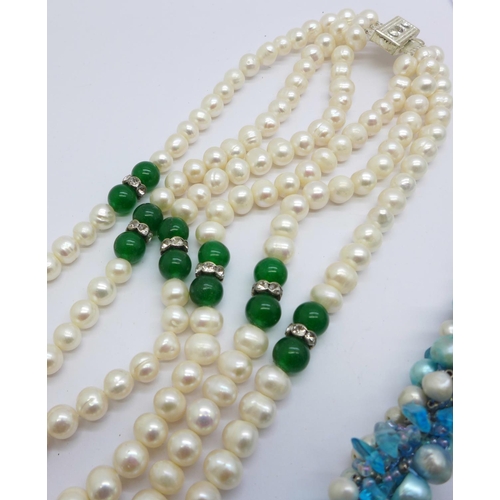 913 - Two freshwater pearl necklaces