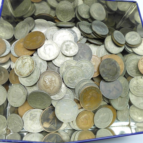 928 - A collection of British coins and crowns, copper and post-1947 coins