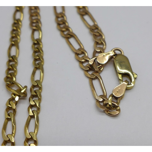 973 - A 9ct gold necklace, 15g