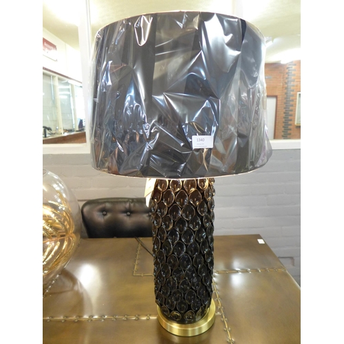 1511 - A Barbro lamp with black velvet shade, 80cms (2069167)   #