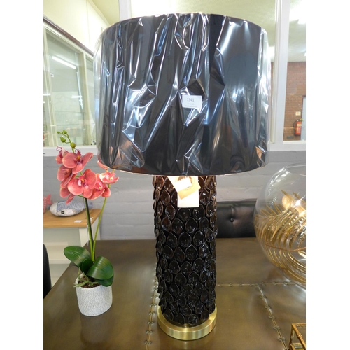 1512 - A Barbro lamp with black velvet shade, 80cms (2069167)   #